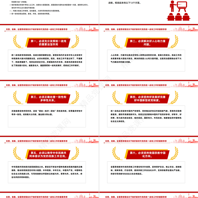 完整准确全面贯彻落实关于做好新时代党的统一战线工作的重要思想PPT