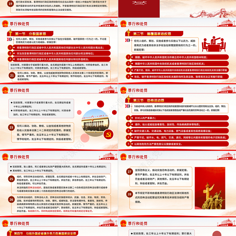 学习《香港特别行政区维护国家安全法》PPT模板
