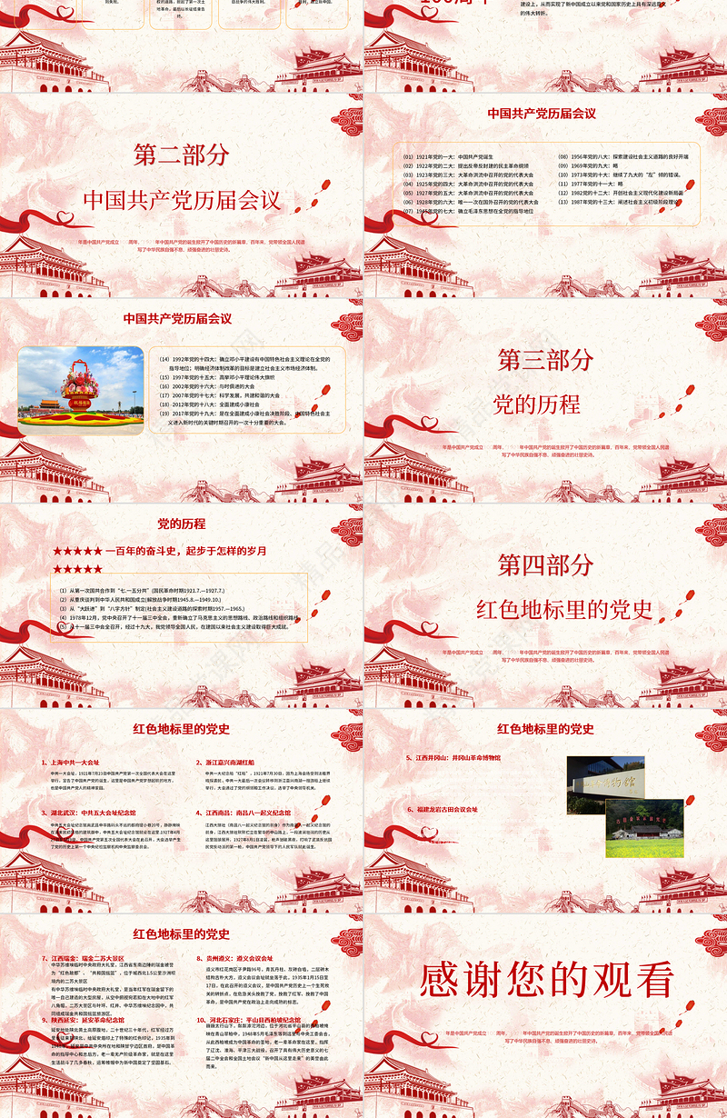 党政风简约党建风百年恰是风华正茂庆祝中国共产党建党百年PPT