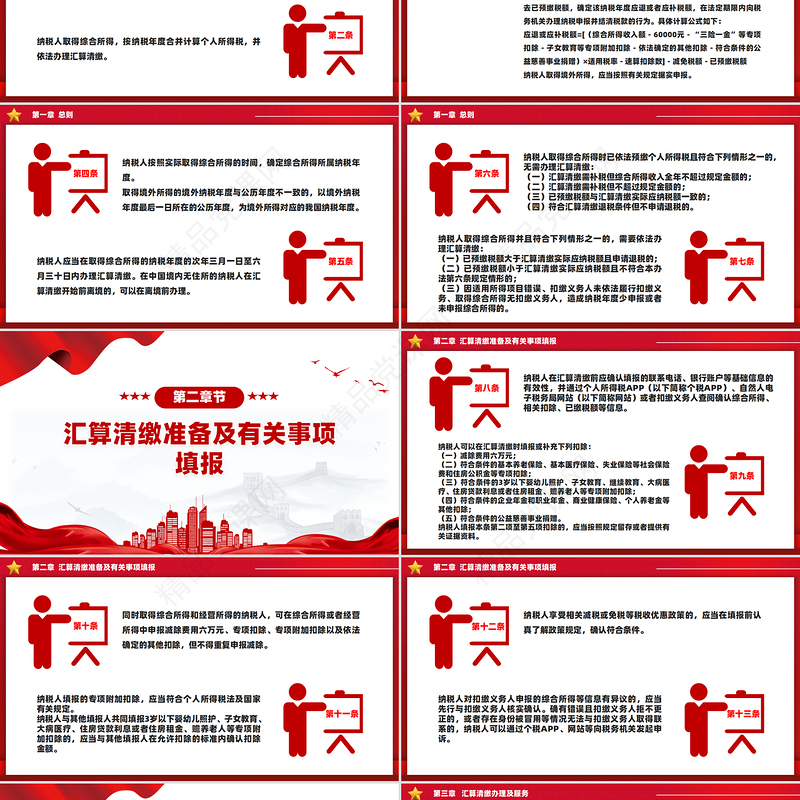 简洁风《个人所得税综合所得汇算清缴管理办法》PPT课件