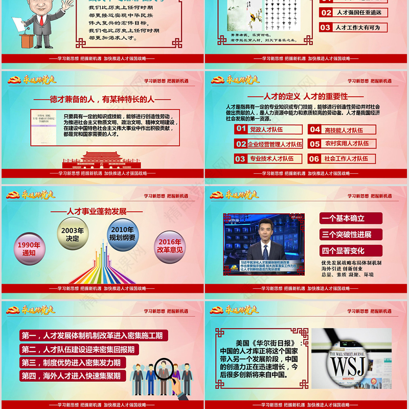 加强人才强国战略共产党人才战略讲义PPT