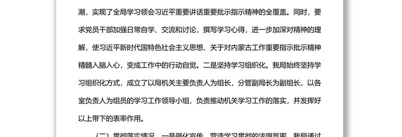 关于贯彻落实习近平总书记重要讲话重要批示指示精神的自查报告材料