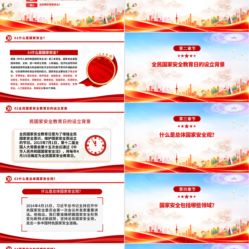 精品4·15全民国家安全教育日PPT国家安全你我共筑课件