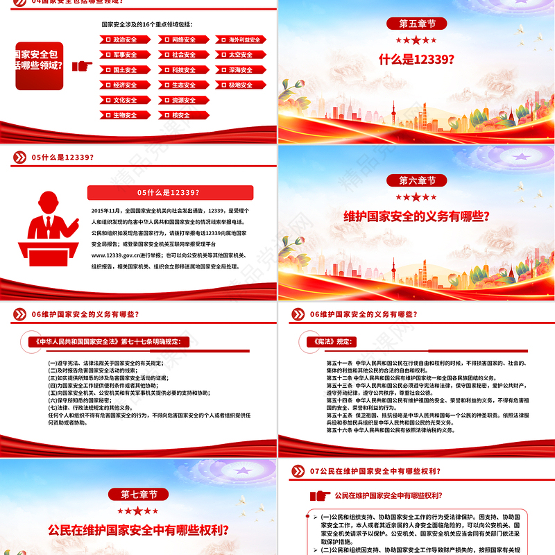 精品4·15全民国家安全教育日PPT国家安全你我共筑课件