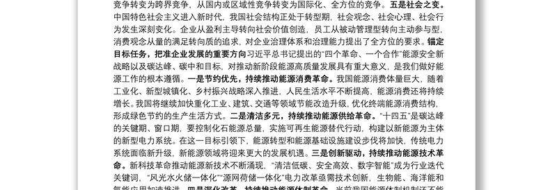 中国能源建设集团有限公司工作报告