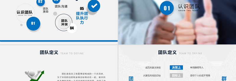 企业管理班组团队建设PPT模板