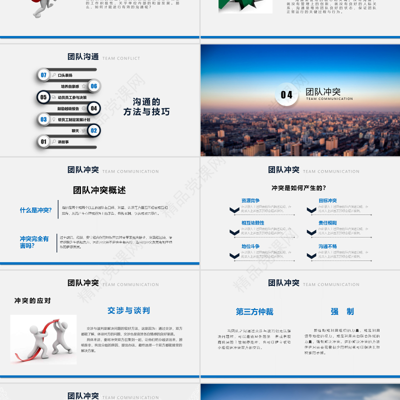 企业管理班组团队建设PPT模板