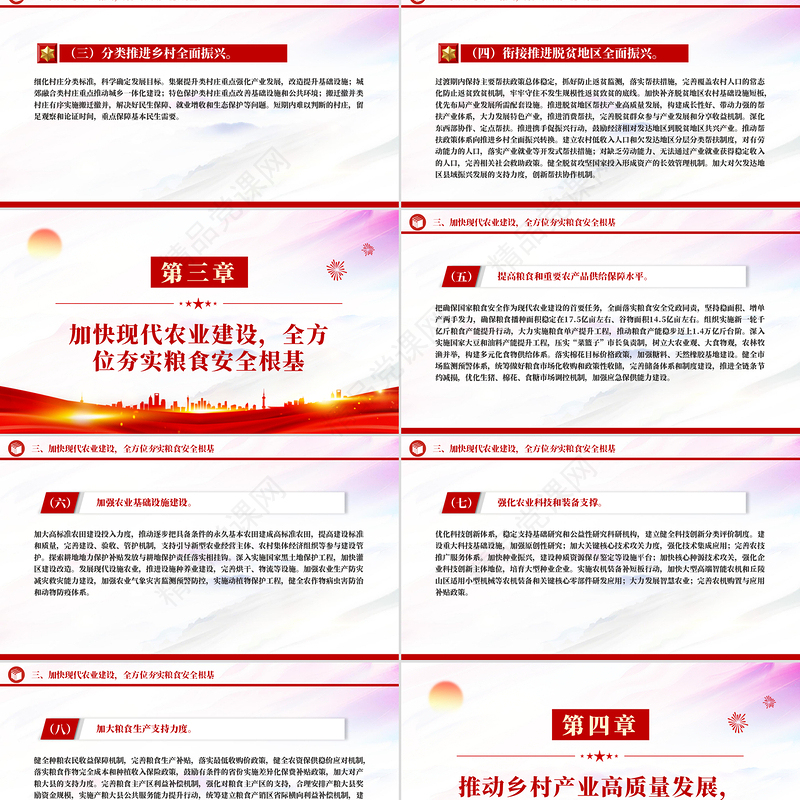 党政风《乡村全面振兴规划（2024—2027年）》PPT课件下载（精品党课）