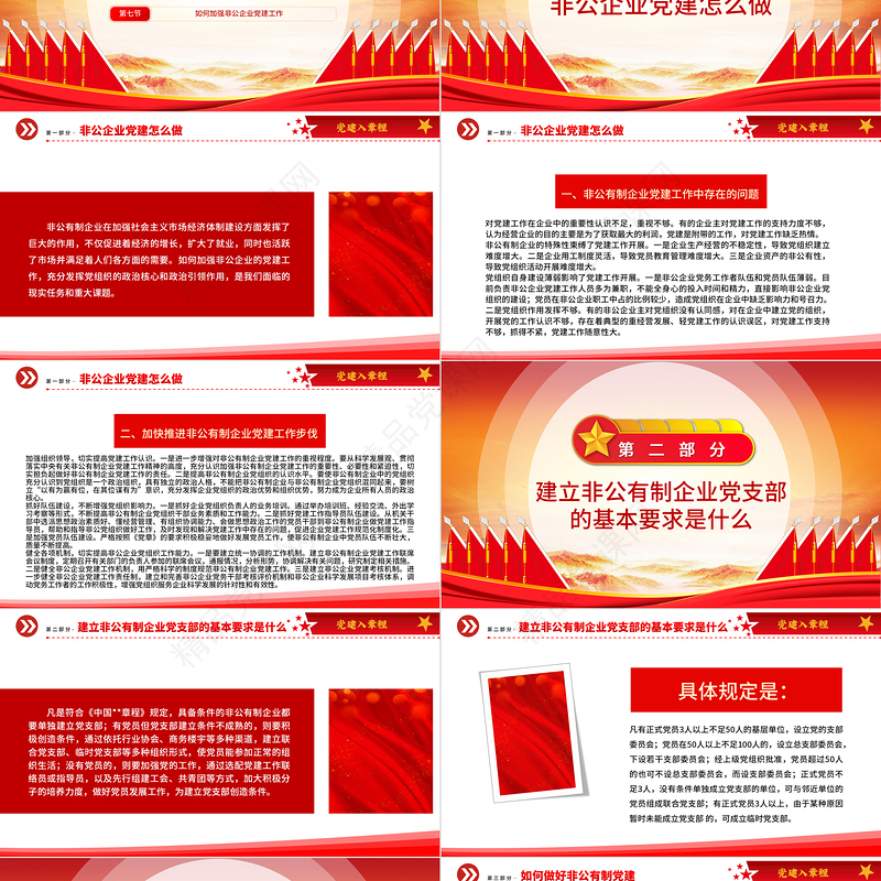 党建入章程PPT聚焦党建工作写入非公企业章程推动党建工作与企业生产经营深度融合党建党课