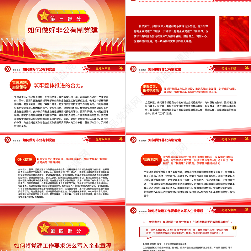 党建入章程PPT聚焦党建工作写入非公企业章程推动党建工作与企业生产经营深度融合党建党课