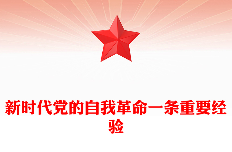 党政风新时代党的自我革命一条重要经验PPT作风建设党课(讲稿)