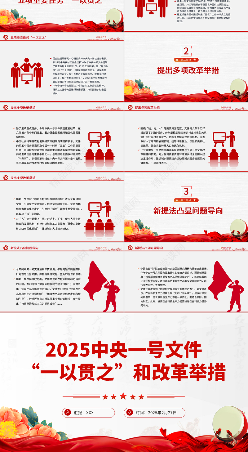 学习2025中央一号文件中的“一以贯之”和改革举措PPT课件