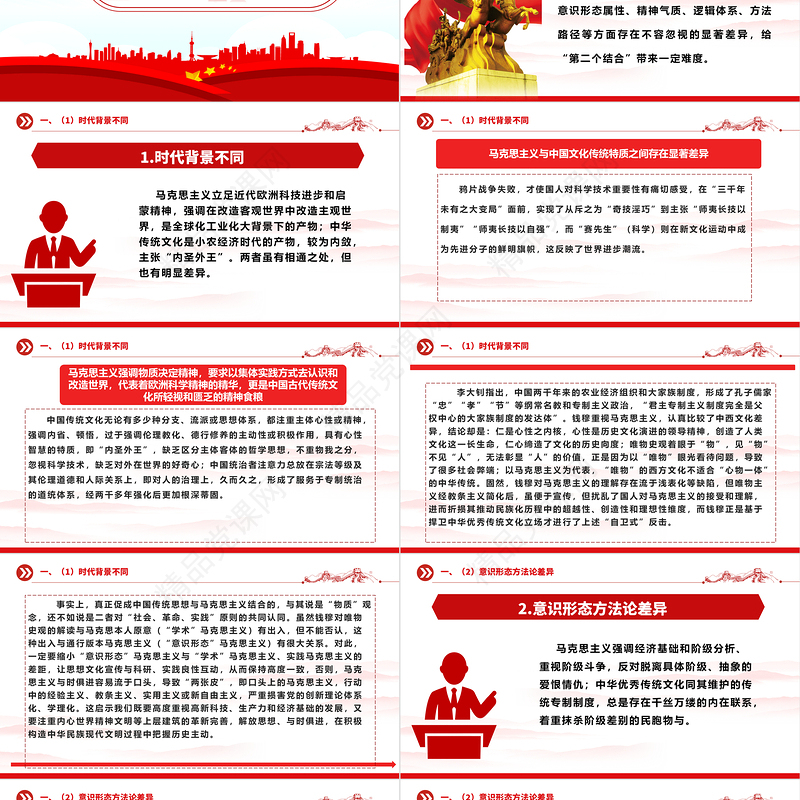 在解决好“六个克服”中有力推动“第二个结合”（上）ppt华美党政做好新时代新征程宣传思想文化工作专题党课