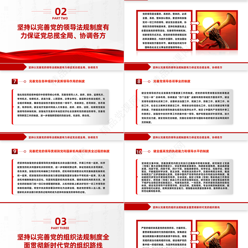 中央党内法规制定工作规划纲要（2024－2027年）全文PPT健全全面从严治党体系推进依规治党课件