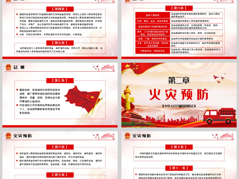 原创学习解读中华人民共和国消防法ppt