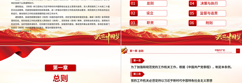 2025《中国共产党工作机关条例》PPT党课课件