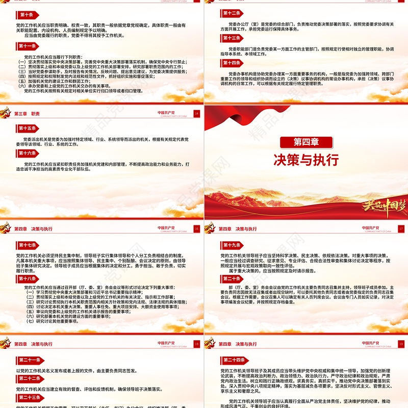 2025《中国共产党工作机关条例》PPT党课课件