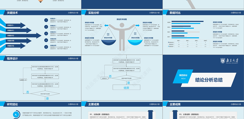 2019稳重毕业论文答辩PPT模板