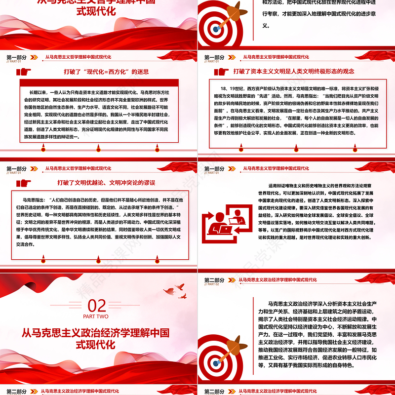 从马克思主义三大要素深刻理解中国式现代化ppt简洁华美对中国式现代化建设规律的认识微课件