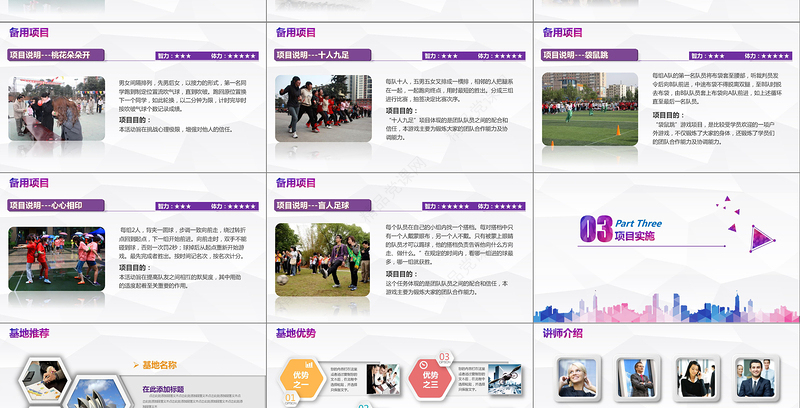 企业户外拓展团队合作活动策划PPT模板