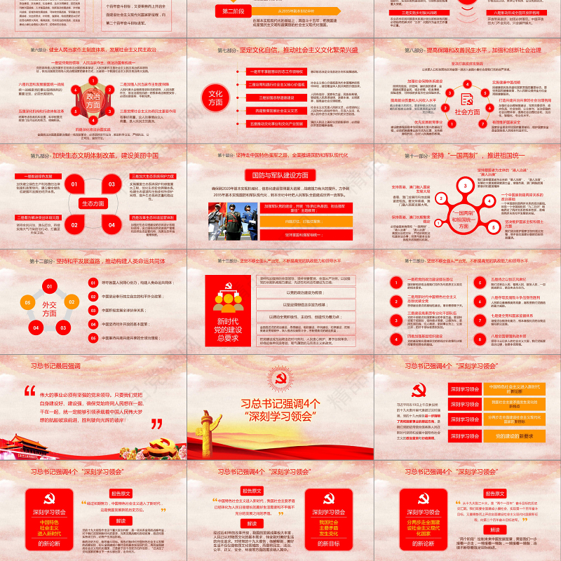十九大ppt新时代新征程19大报告精神学习