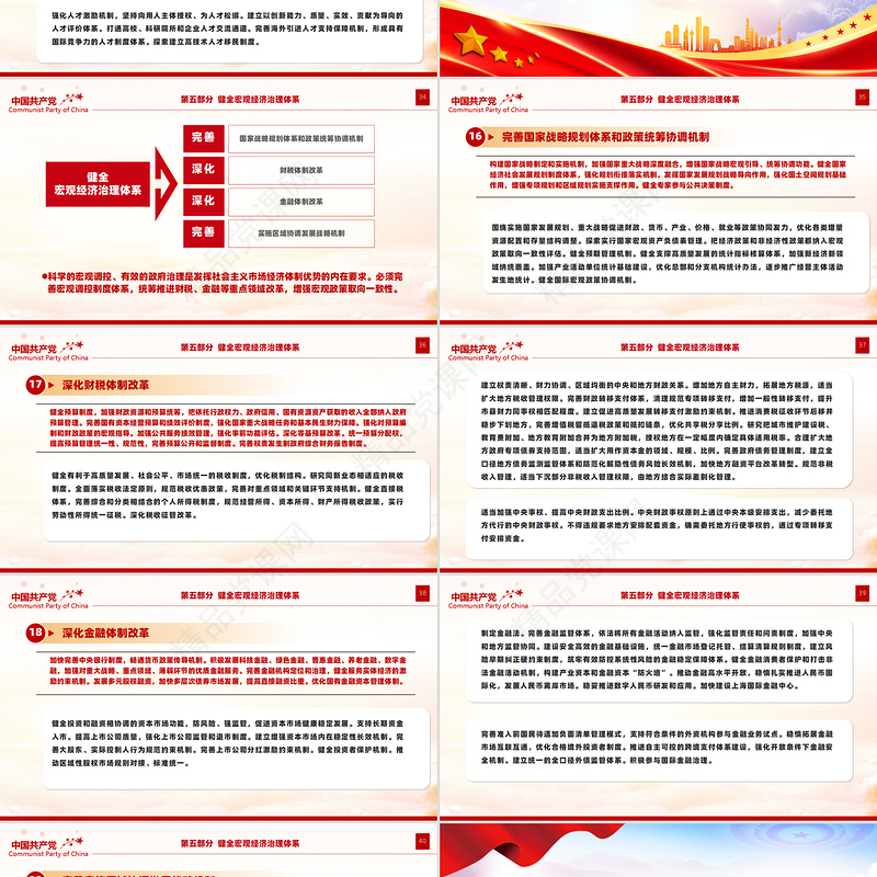 精美风2024年关于《中共中央关于进一步全面深化改革、推进中国式现代化的决定》全文PPT课件