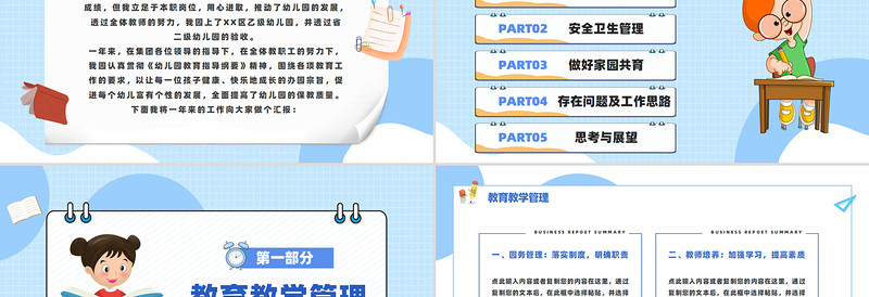 2025幼儿园教育年终工作总结PPT课件