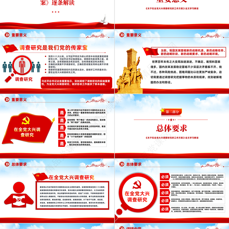 2023学思想强党性重实践建新功PPT优质党建风学习新时代中国特色社会主义思想主题教育党课课件模板