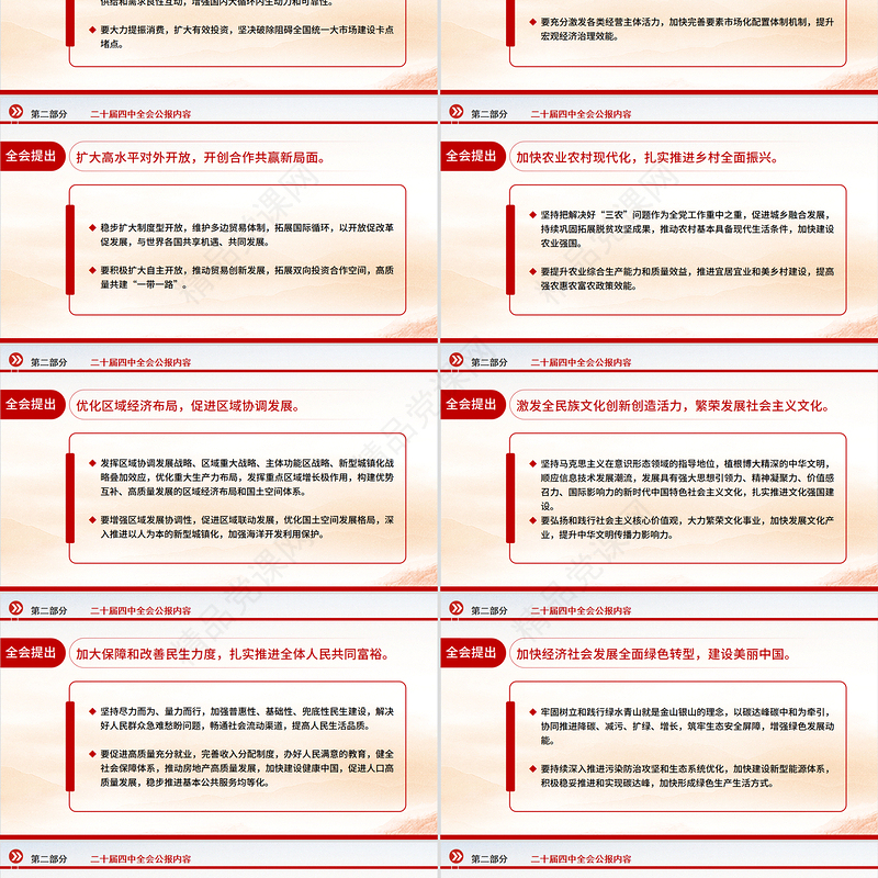 精品党的二十届四中全会公报PPT学习贯彻四中全会精神党课课件