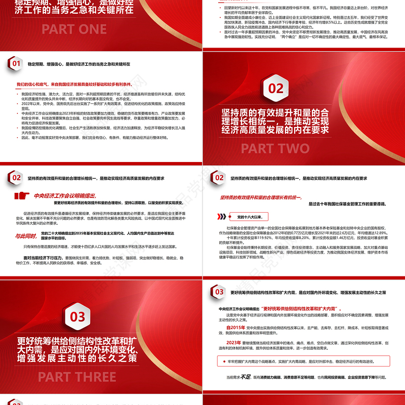 2024坚定发展信心全力推动高质量发展PPT党政风深入学习贯彻总书记重要讲话精神专题党课