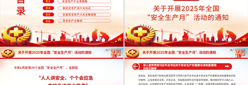 精品2025年全国安全生产月PPT人人讲安全个个会应急查找身边安全隐患课件下载