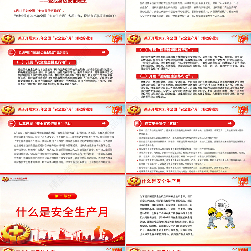 精品2025年全国安全生产月PPT人人讲安全个个会应急查找身边安全隐患课件下载
