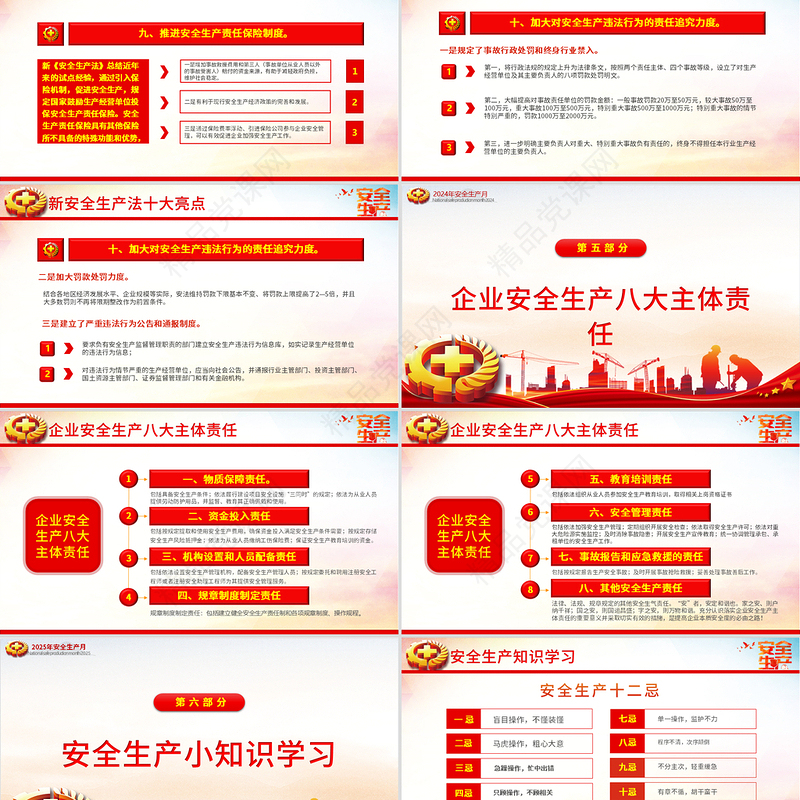 精品2025年全国安全生产月PPT人人讲安全个个会应急查找身边安全隐患课件下载