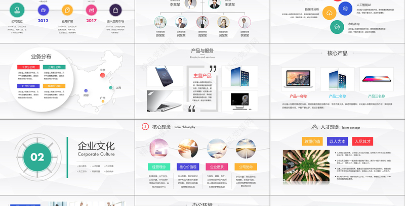 2018公司招聘新员工入职培训ppt模板