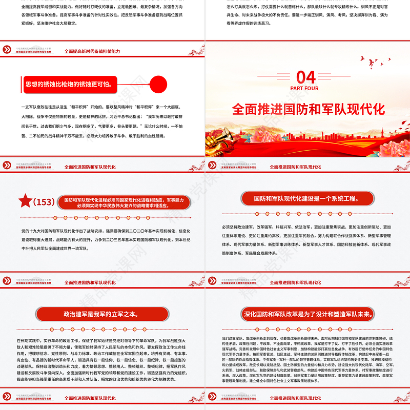 2023习近平新时代中国特色社会主义思想学习纲要（16）把人民军队全面建成世界一流军队党建课件