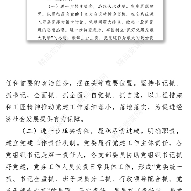 年度党建工作计划要点