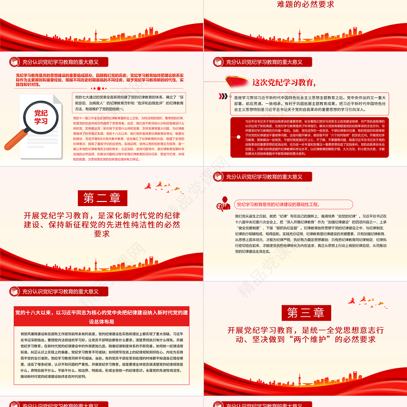 大气精美充分认识党纪学习教育的重大意义PPT课件