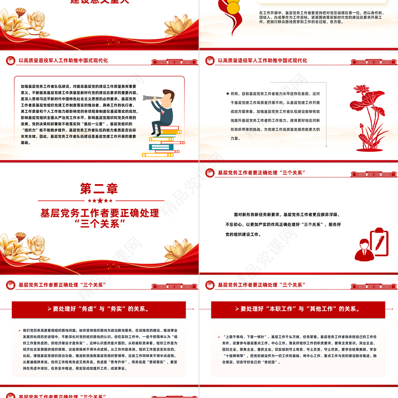 2024如何做一名优秀的党务工作者PPT党政风优质基层干部队伍建设微党课