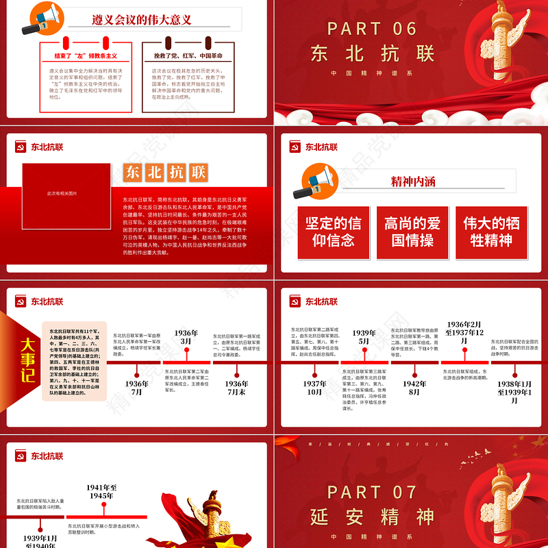 中国精神谱系PPT党政风新民主主义革命时期传承百年精神谱系凝聚奋进力量党课课件