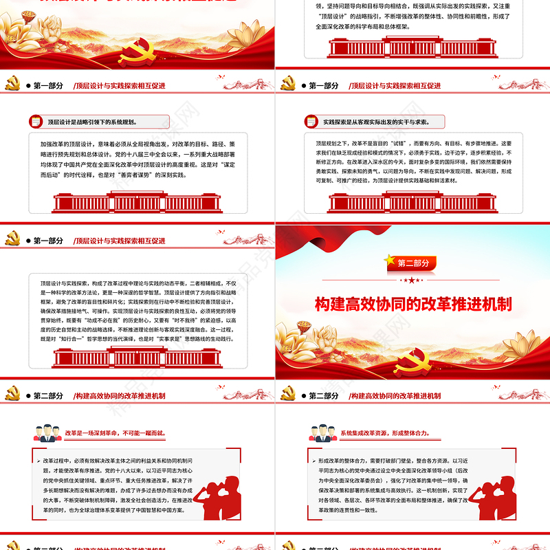 全面深化改革的创新实践与时代启示PPT党政风党员干部学习教育党课课件