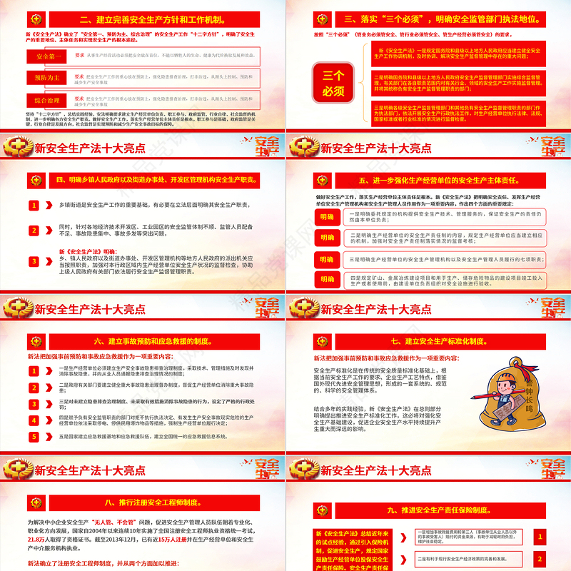 全国安全生产月PPT党政风优质遵守安全生产法当好第一责任人课件