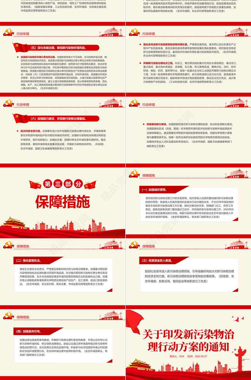 关于印发新污染物治理行动方案的通知PPT专题课件
