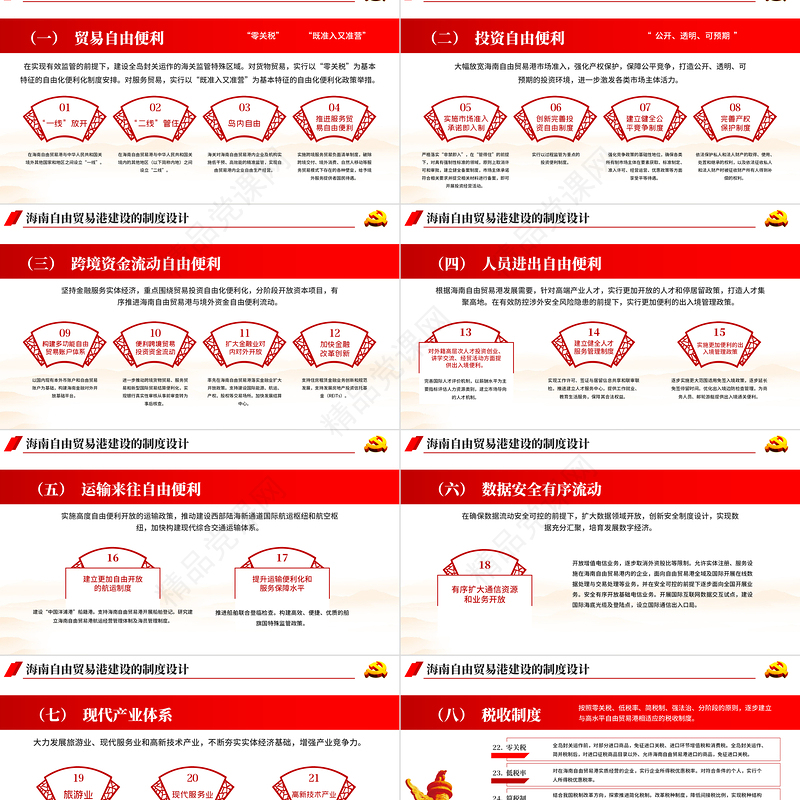 地域党课之学习解读海南自由贸易港建设总体方案海南党课PPT模板-含讲稿
