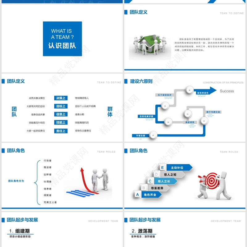 蓝色人物团队建设与管理