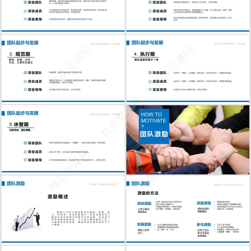 蓝色人物团队建设与管理