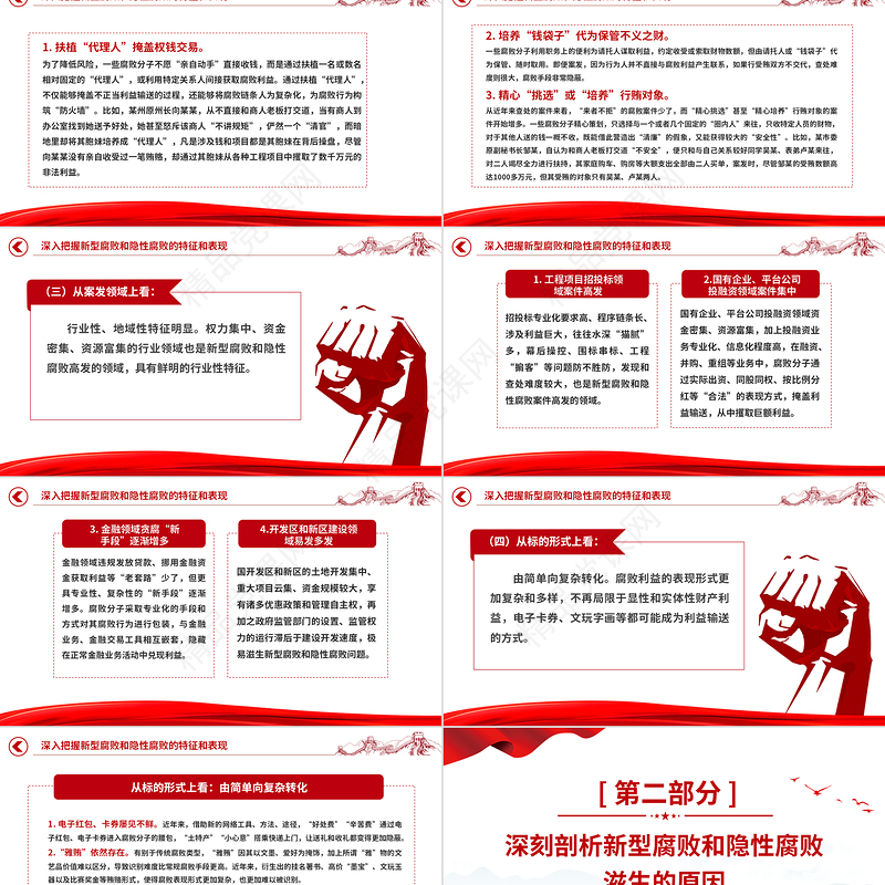 坚决查处新型腐败和隐性腐败PPT党政风简约2023年党风廉政建设和反腐败工作专题课件