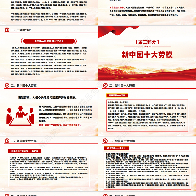 中华全国总工会成立100周年宣讲PPT课件