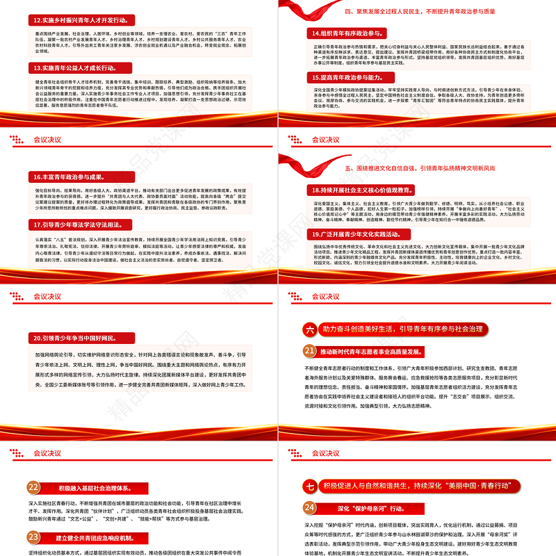 2023共青团十八届七中全会精神PPT学习共青团十八届七中全会精神主题团日专题党建课件