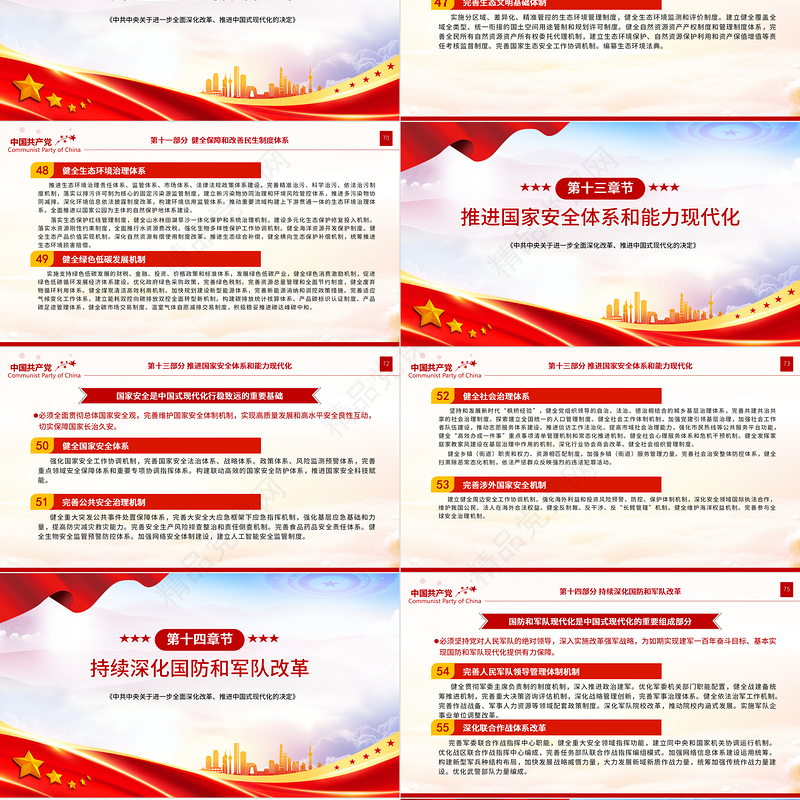 2024《中共中央关于进一步全面深化改革、推进中国式现代化的决定》全文PPT党课下载