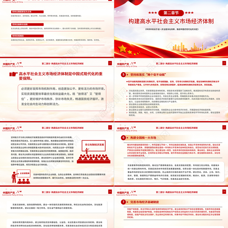 2024《中共中央关于进一步全面深化改革、推进中国式现代化的决定》全文PPT党课下载